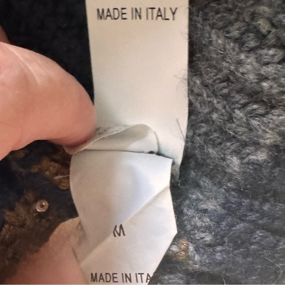 Brunello Cucinelli Striped Gray and Brown Cashmere Sweater size M - Picture 11 of 11